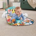 thumbnail image 4 of Fisher-Price Glow and Grow Kick & Play Piano Gym Baby Playmat with Musical Learning Toy, Blue - English Version, 4 of 7