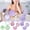 Green, variant on Mini Foldable Hair Brush With Mirror,Portable Shell Comb For Women,Shell-Shaped Styling Tool,TPR Elastic Bristles For Scalp Massage,Compact Pocket-Size Design For Outdoor