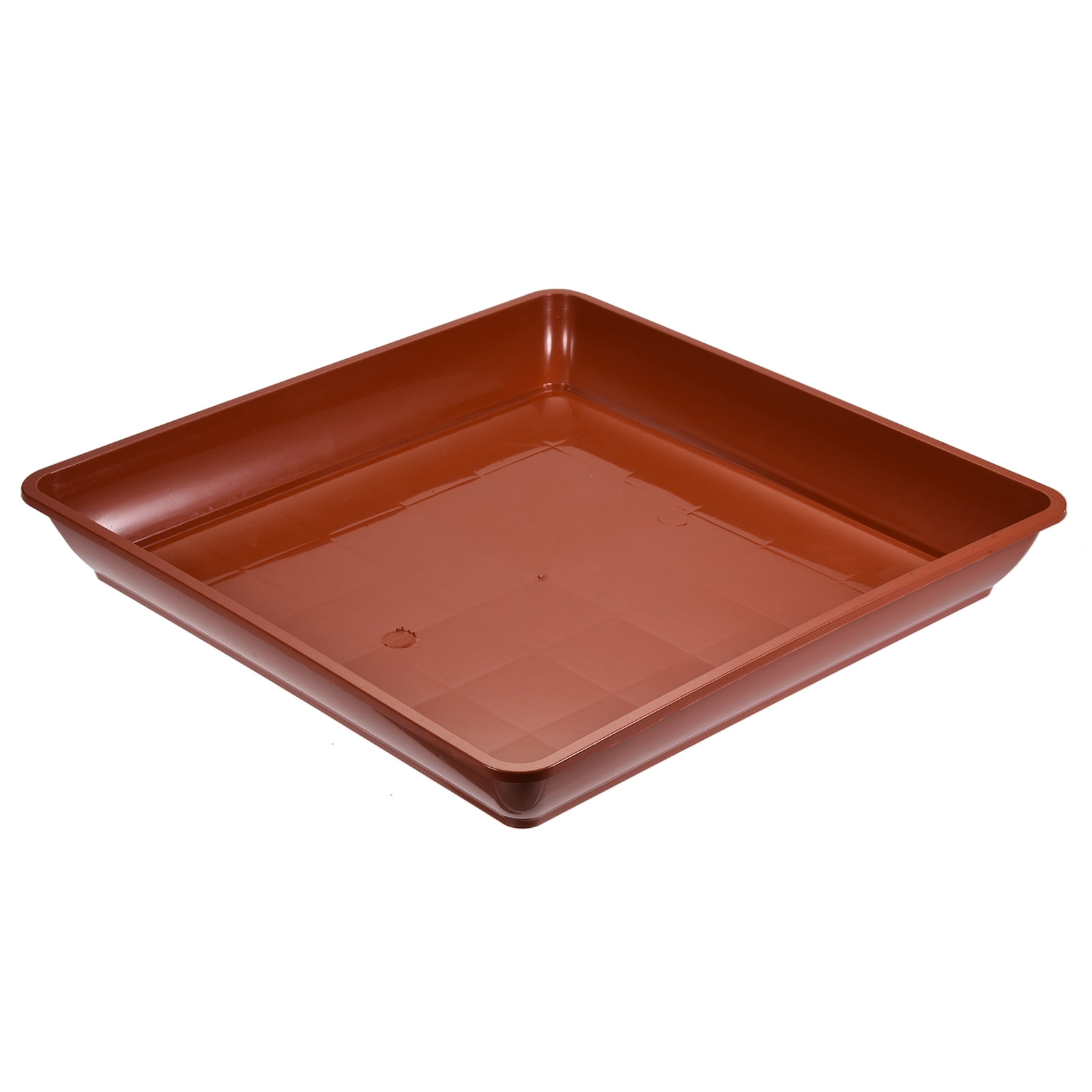Uxcell 14" Plastic Square Plant Pot Saucer Flower Drip Tray, Red