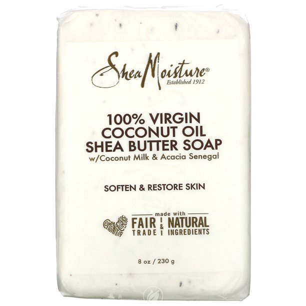 Shea Moisture Shea Butter Bar Soap 100 Virgin Coconut Oil 8oz