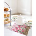 thumbnail image 4 of Hello Spring Kitchen Dish Towels for Drying Dishes Set of 3, Pink Tulip Flowers Farmhouse Buffalo Plaid Wooden Waffle Weave Microfiber Hand Tea Bathroom Towels Quick Dry & Absorbent Towel 12x12, 4 of 7