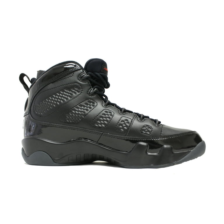 AIR JORDAN 9 RETRO IX BRED SZ 12 PATENT LEATHER BLACK RED 302370 014