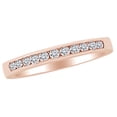 thumbnail image 2 of AFFY 0.2 Ct White Natural Diamond Anniversary Band Ring in 14k Rose Gold Ring Size - 11, 2 of 2