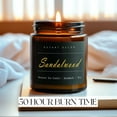 thumbnail image 4 of Putart Sandalwood Scented Candles for Home, 9oz Natural Soy Wax Aromatherapy Organic Santal Candle for Stress Relief, Long Burning & Lasting Jar Candle Gifts for Birthday, Housewarmings, Thanksgiving, 4 of 6
