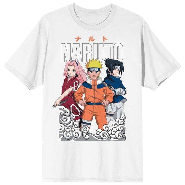 Naruto T-Shirt Blanc à Manches Courtes Col Rond pour Femmes - TTG