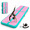 Green Pink-10ft*5ft*6inches(3m*1.5m*0.15m), variant on Inflatable Gymnastics Mat, Green Pink, 10ft*3.3ft*6inches(3m*1m*0.15m), Tumble Track Air Mat with Pump