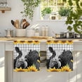 thumbnail image 4 of Sunflower Cows Kitchen Towels Set of 2, Farmhouse Floral Watercolor Botanical Plaid Absorbent Dish Towels for Kitchen, Microfiber Hand Towel, Quick Drying Tea Towel for Cleaning Decorative Dishcloths, 4 of 7