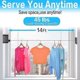 thumbnail image 4 of Retractable Clothesline Heavy Duty Clothing Line For Drying Clothes - Wall Mounted Stainless Steel Laundry Line - Easy Install And Hides, 4 of 5