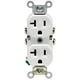 thumbnail image 1 of Enchufe eléctrico Leviton, blanco, 20 A, 125 V, 1 of 3