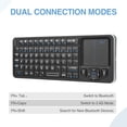 thumbnail image 4 of Mini teclado Bluetooth Rii K06 con retroiluminación y touchpad IR, 4 of 8