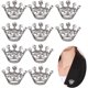 thumbnail image 5 of 12 piezas coronas para mujer corona Mini reina decoraciones diadema Favor brillante elegante moda C. Afortunado Sencillez, 5 of 5