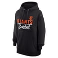 thumbnail image 2 of Women's G-III 4Her by Carl Banks  Black San Francisco Giants Team Fleece Pullover Hoodie, 2 of 3