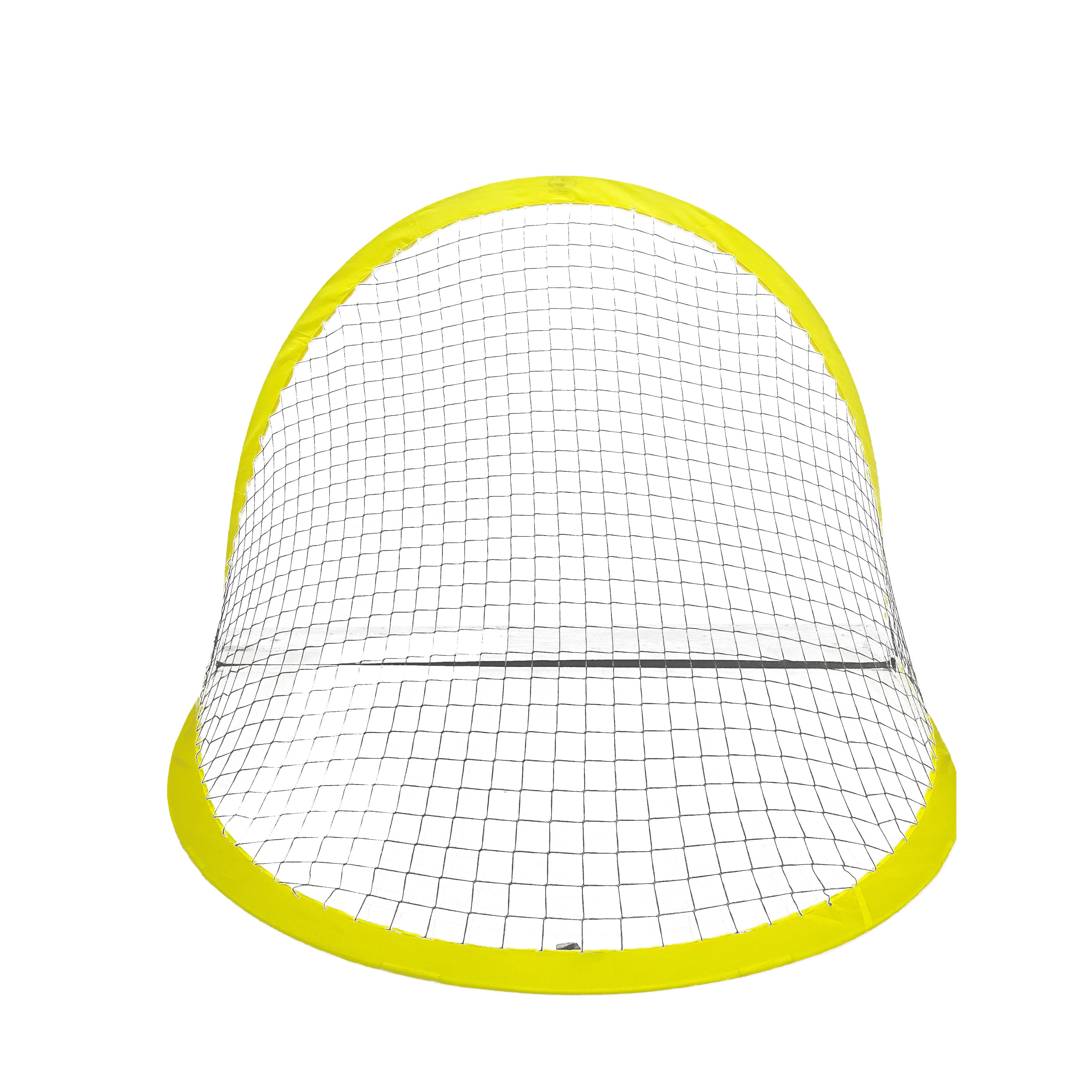 Athletic Works 6ft Portable Pop up Soccer Net with Carry Bag, Yellow and Black