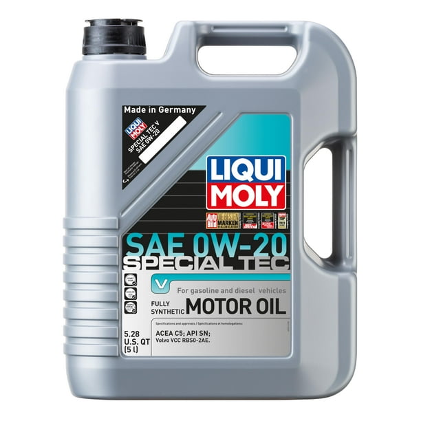 LIQUI MOLY Especial Tec V SAE 0W-20 | 5 litros | Aceite de motor con tecnología de síntesis | SKU: 20200