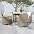 thumbnail image 1 of vidaXL 5 Piece Garden Dining Set Brown, 1 of 5
