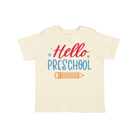 

Inktastic Back to School Hello Preschool Gift Toddler Boy or Toddler Girl T-Shirt