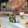 thumbnail image 5 of Yayeee Ashtray with Lid for Cigarette Smokeless Stainless Steel Home Ash Holder, Flamingo Floral Pattern, 5 of 7