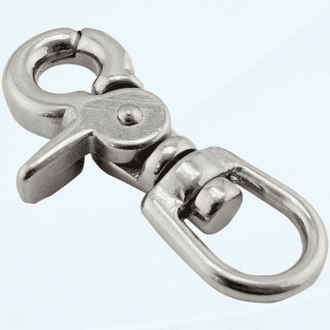 5PCS 316 Stainless Steel Swivel Spring Eye Snap Trigger Clip Hook 65mm Snap Hook (Size : 65mm)