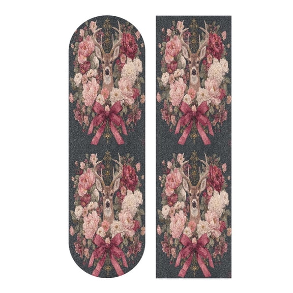 33"x9" Skateboard Grip Tape Protector Sheets Nonslip Protection Griptape Sheet for Outdoor Sports Beautiful and Detailed Deer