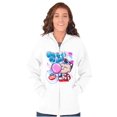 thumbnail image 3 of Airbrushed Dubble Bubble Whats Poppin Unisex Plus Size Zip Hoodie Brisco Brands 2X, 3 of 5