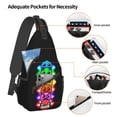 thumbnail image 4 of Geometry Dash Crossbody Bag Casual Sling Backpack Chest Bag Multipurpose Crossbody Shoulder Bag Hiking Daypacks, 4 of 9