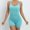 Blue, variant on Daiosportswear Women'S Stretchy Suspender Yoga Shapewear Bodysuit Tummy Control Cross-Back Jumpsuit Shorts with Built-In Bra,Shorts for Women
