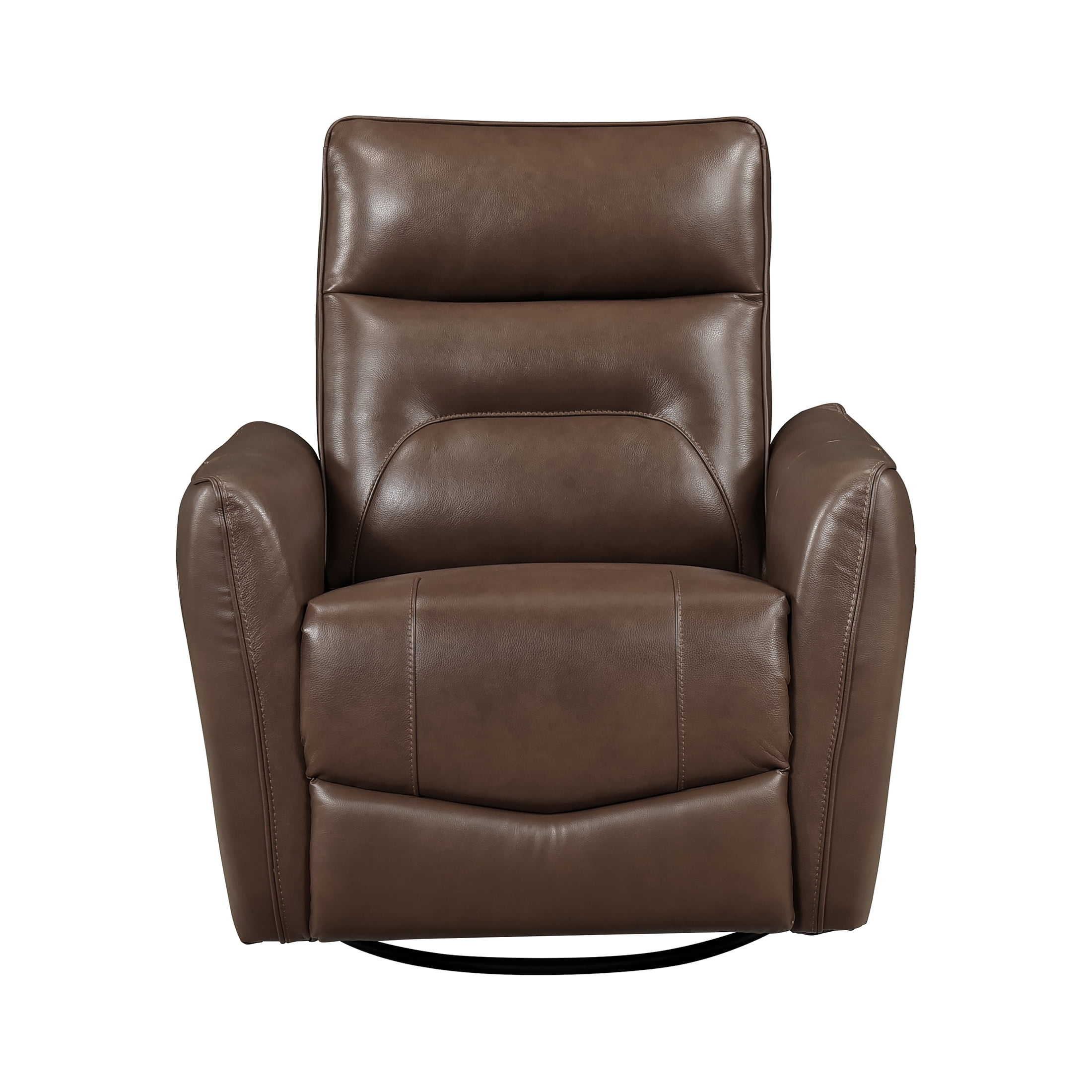 OakvillePark Pinebrae Leather Match Swivel Glider Reclining Chair, Toffee Brown