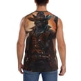 thumbnail image 4 of Balery Steampunk Cowboy Cat Camisetas sin mangas para hombre, absorbe la humedad y protege contra el mal olor.-Small, 4 of 7