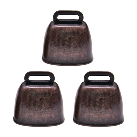 WINDLAND 3Pcs Horse Sheep Cow Grazing Copper Bells Brass Bells for Various Farm Cattle Goat Camel Farm Loud Bronze