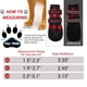 thumbnail image 2 of FLYSTAR Zapatos para perros medianos y grandes, impermeables, lluvia, nieve, antideslizantes, botas para perros para invierno, reflectantes, ajustables, cálidos, protectores de patas para caminar, cor, 2 of 5