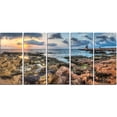 thumbnail image 2 of Rocky Blue Seashore Sunset, 2 of 3