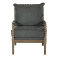 thumbnail image 3 of Fletcher Spindle Chair in Charcoal Fabric with Rustic Brown Finish, 3 of 9