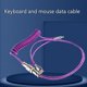 thumbnail image 4 of Cable USB C Cable trenzado Cable de teclado mecánico 60 pulgadas para hombres y mujeres, 4 of 5