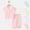 Pink, variant on ATOGUTA Kids Two Piece Outfits Girls Kids 2 Pieces Lounge Sets Short Sleeve Top and Pants Soft Pjs Loungewear Size 3M-4T, Pink
