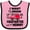 Pink and Black, variant on Inktastic I Want to Grow Up to Be a Firefighter Like My Mommy Boys or Girls Baby Bib