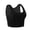 Black, variant on Seamless Chest Binder Sports Bra, Minimizer Bra for Large Bust with Compression, Wireless Shockproof Pullover Top for Daily Wear, Yoga, Layering