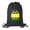Black-Yellow Egg, variant on Personalized Easter Basket Bags, Cotton Drawstring Backpacks Custom Easter Bags - Zig Zag Egg