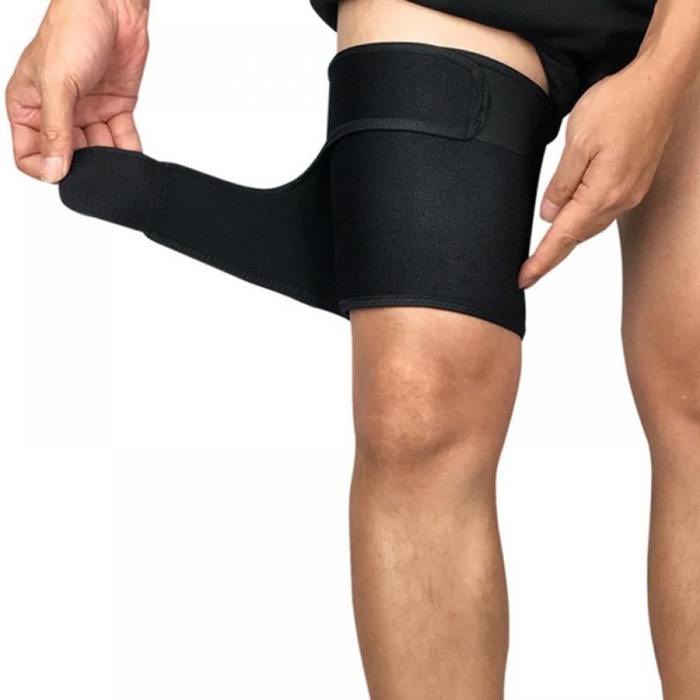 Thigh Brace Support,Hamstring Quad Wrap,Adjustable Compression Sleeve  Support for Workouts, Cellulite Slimmer,Sports Injury Recovery