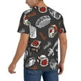 thumbnail image 2 of Fotbe Japanese Sushi Hashi Baseball Jersey Shirt for Men and Women, Casual Short Sleeves Button Down T-Shirt-Medium, 2 of 9