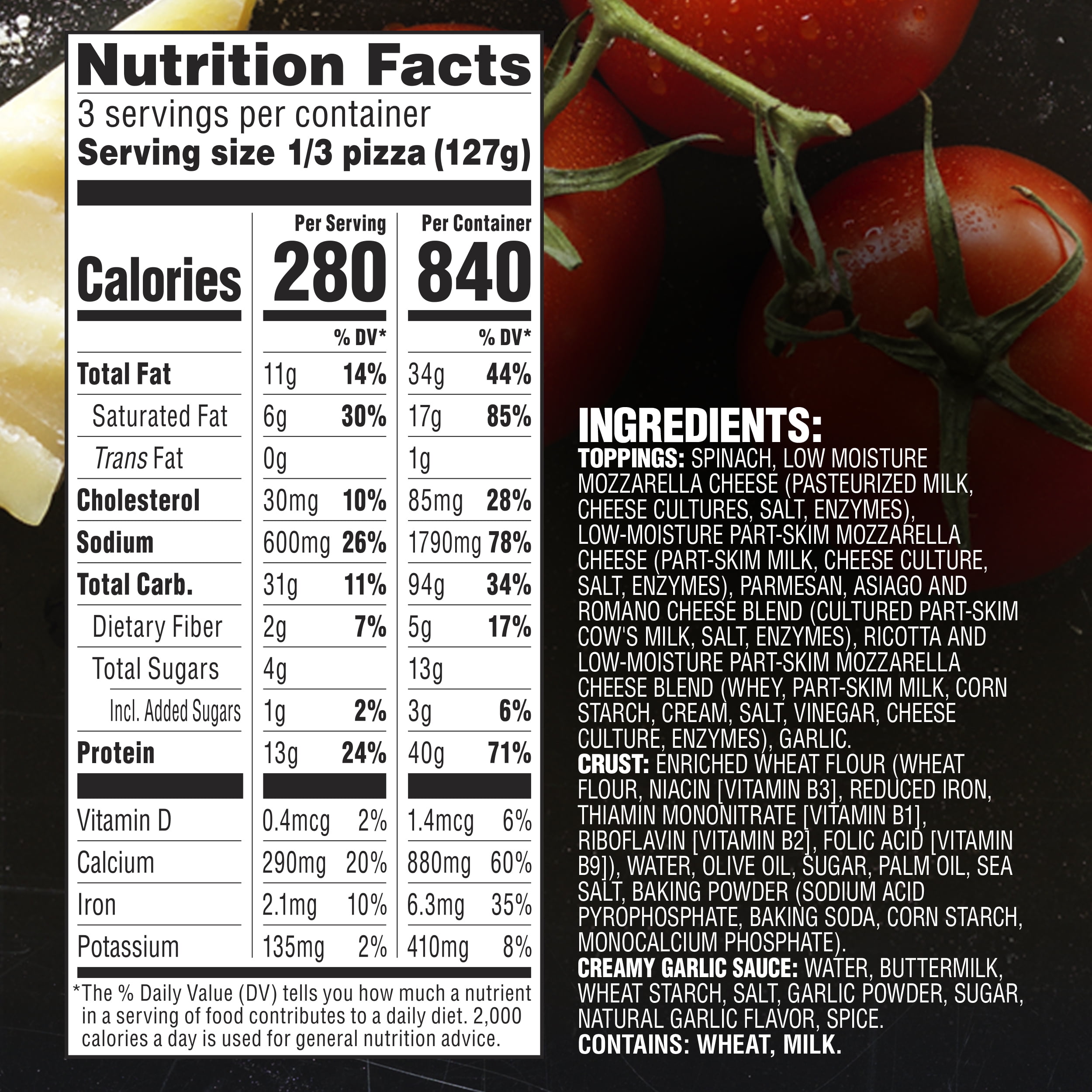 California Pizza Kitchen Nutrition Data Wow Blog