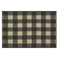 thumbnail image 5 of VHC Brands Black Check Indoor Rug Rect 24x36, Polyester Area Rug, Accent Rug, Floor Decor, Black Check Collection, Rectangle 24x36, Country Black, 5 of 6
