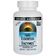 Source Naturals - Daily Essential Enzymes 500 mg. - 120 Vegetarian Capsules