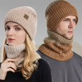 thumbnail image 2 of Ywmsfl Women Knit Hat and Scarf Winter Color Matching Warm Fashion Hat Ear for Supplies for Cycling Ski Outdoor Spor, 2 of 16