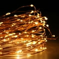 thumbnail image 3 of 100 LED 33FT Fairy String Lights, USB Powered String Light with Remote Control, 8 Modes String Lights for Bedroom Wedding Party Christmas Tree Decorations, Yellow, 3 of 7