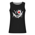 thumbnail image 5 of Mens Sleeveless Cotton Tank Tops Workout Gym Muscle Shirts Printed Vintage Hawaiian Summer Beach T Shirts Size 2XL Black, 5 of 6