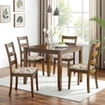 thumbnail image 6 of Pioneer Flower Floral Print Pattern Seat Covers for Dining Room Chairs Set Of 4,Stretch Printed Washable Chair Seat Cover with Elastic Ties and Button,Removable Waterproof Couch Cushion Covers, 6 of 6