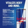 thumbnail image 4 of Red Bull Energy Drink, 80mg Caffeine, 8.4 fl. oz., Pack of 4 Cans, 4 of 17