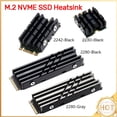 thumbnail image 2 of M.2 Solid Disk Drive Radiator M.2 NVME 2230/2280/2242 SSD Heatsink SSD Heat Dissipation Pad Aluminum SSD Cooler Radiator 2280 Grey, 2 of 6