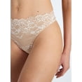 thumbnail image 4 of Joyspun Women's Lace and Mesh Thong Panties, 3-Pack, Sizes XS-XXXL, 4 of 7