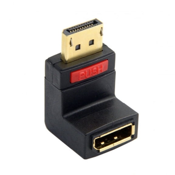 Chenyang CY Up Angled 90 Degree DP DisplayPort Male to Female Extension Adapter 4K Adapter